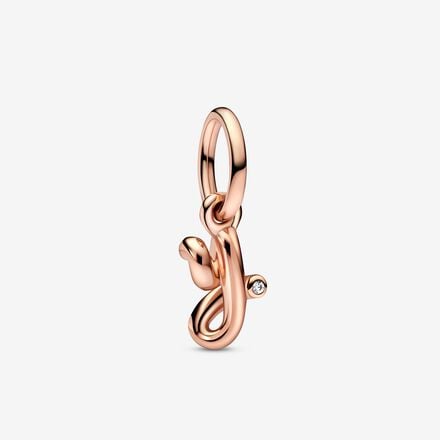 Charm pendente rose lettera Y