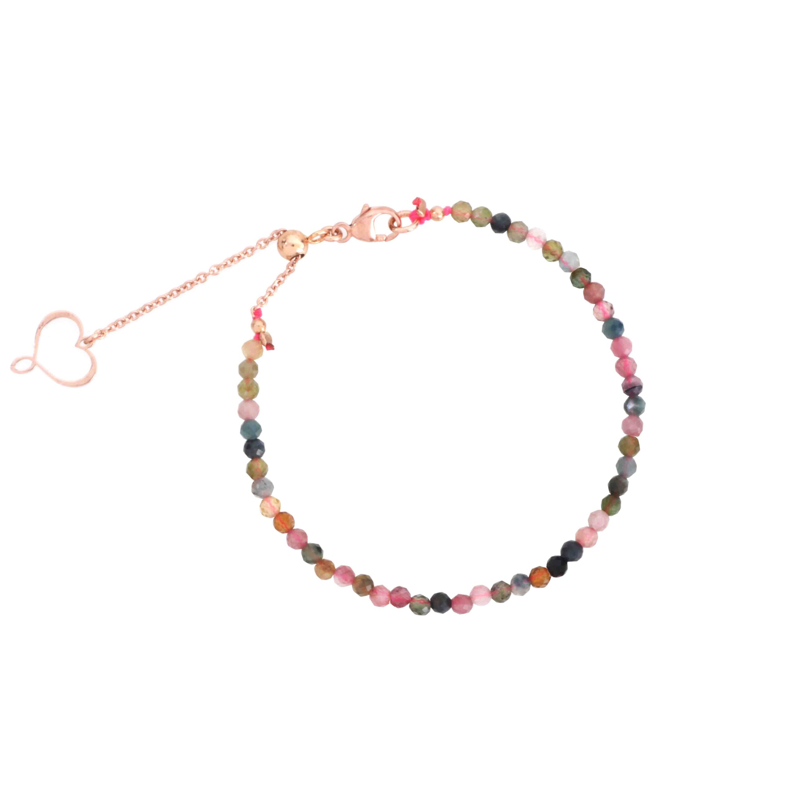 Bracciale Maman et Sophie con pietre di Tormalina di diverso colore.