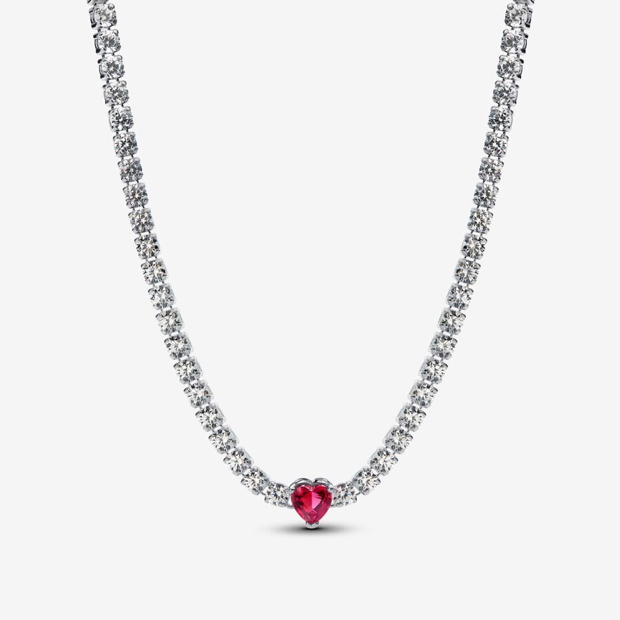 Choker con cuore e punti luce