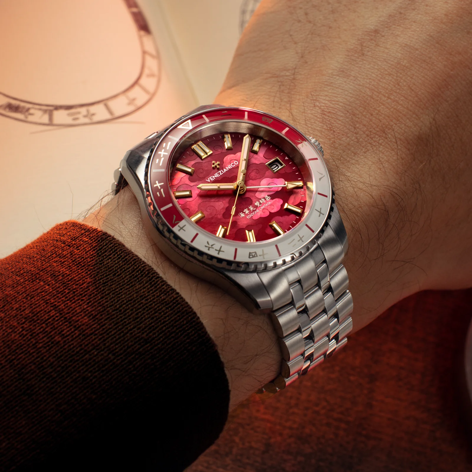 VENEZIANICO Nereide GMT - Edizione Limitata Xi'an 西安 - immagine 3