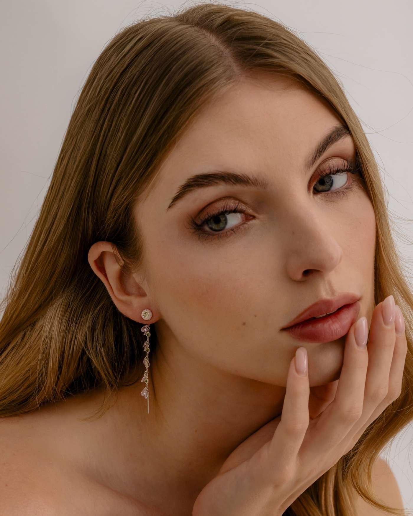 Orecchino Amabile Charmi Peonia placcato argento - immagine 4