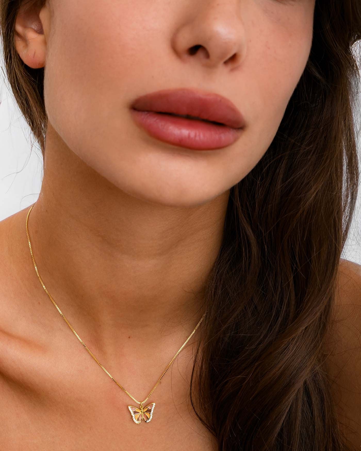 Collana Amabile Farfalla placcato oro - immagine 4