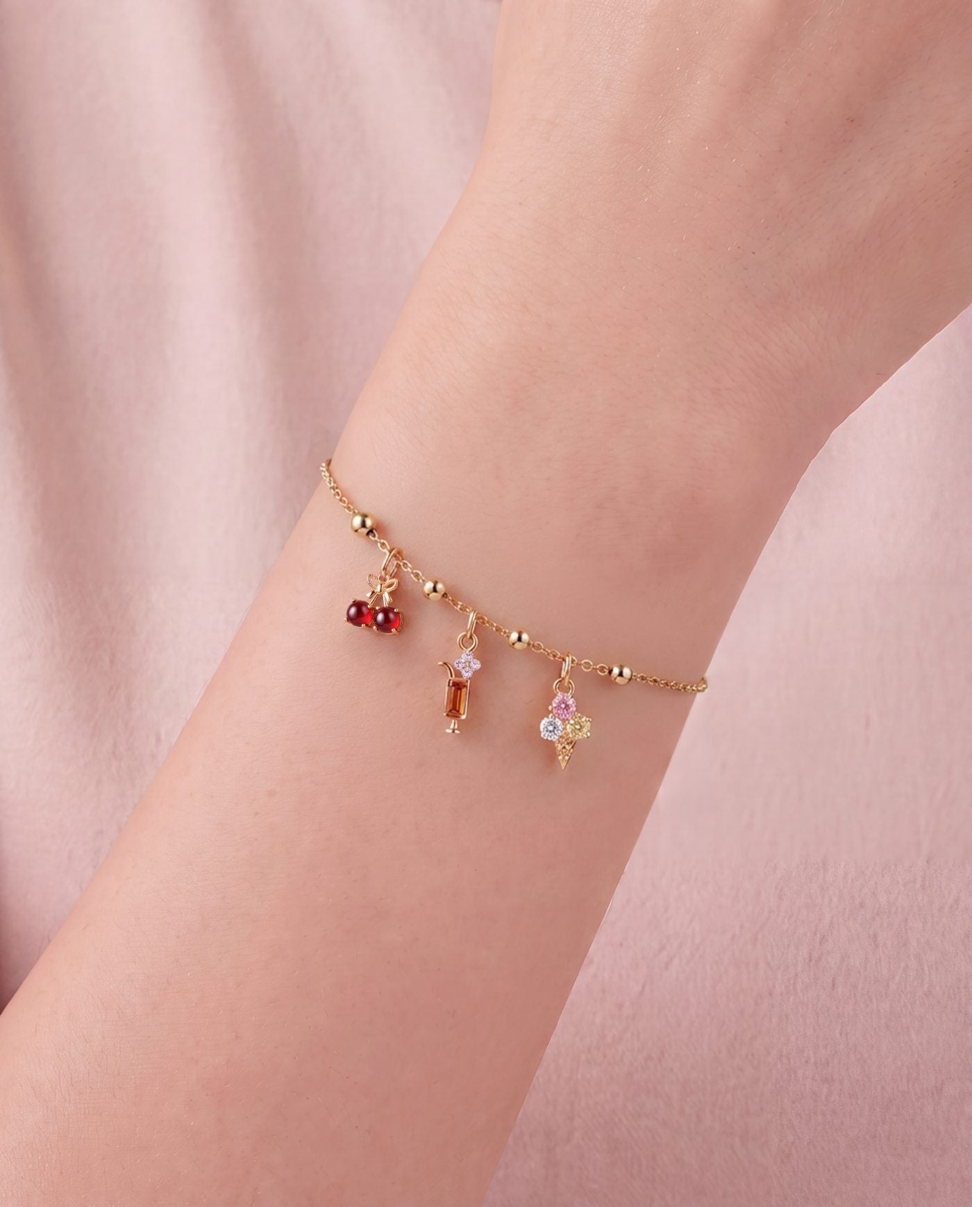 Charm Amabile Cherry placcato oro - immagine 2