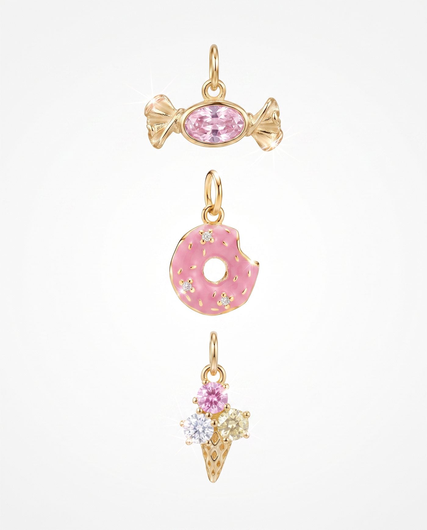 Charm Amabile Donut placcato oro - immagine 3