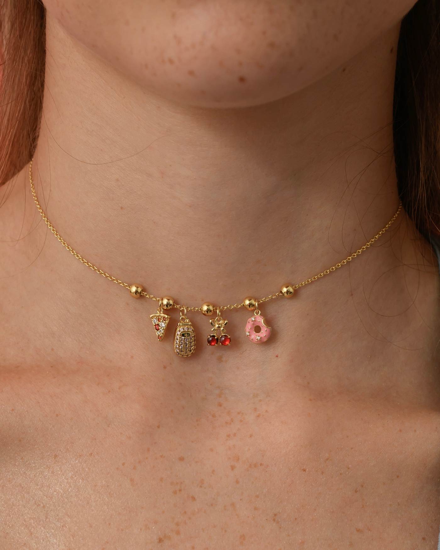 Chocker Amabile Lovli placcato oro - immagine 3