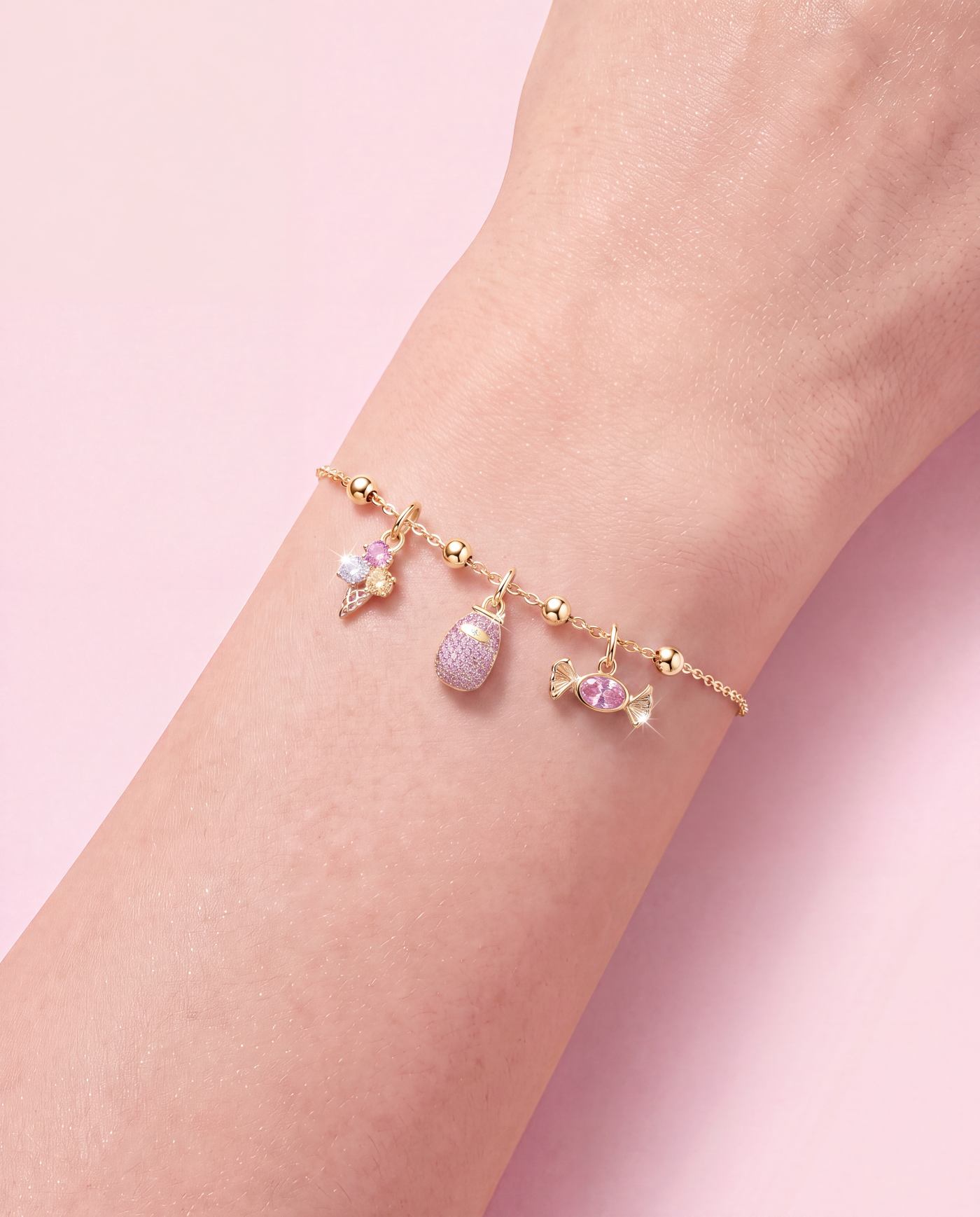 Bracciale Amabile Lovli placcato oro - immagine 4