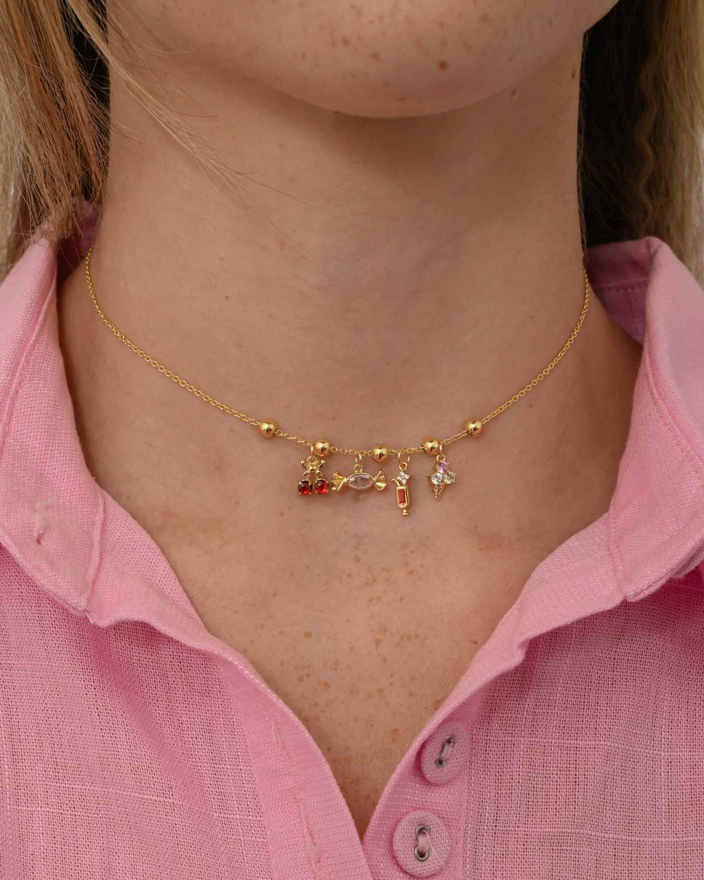 Chocker Amabile Lovli placcato oro - immagine 2